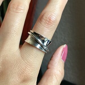 S925 Silver irregular open ring